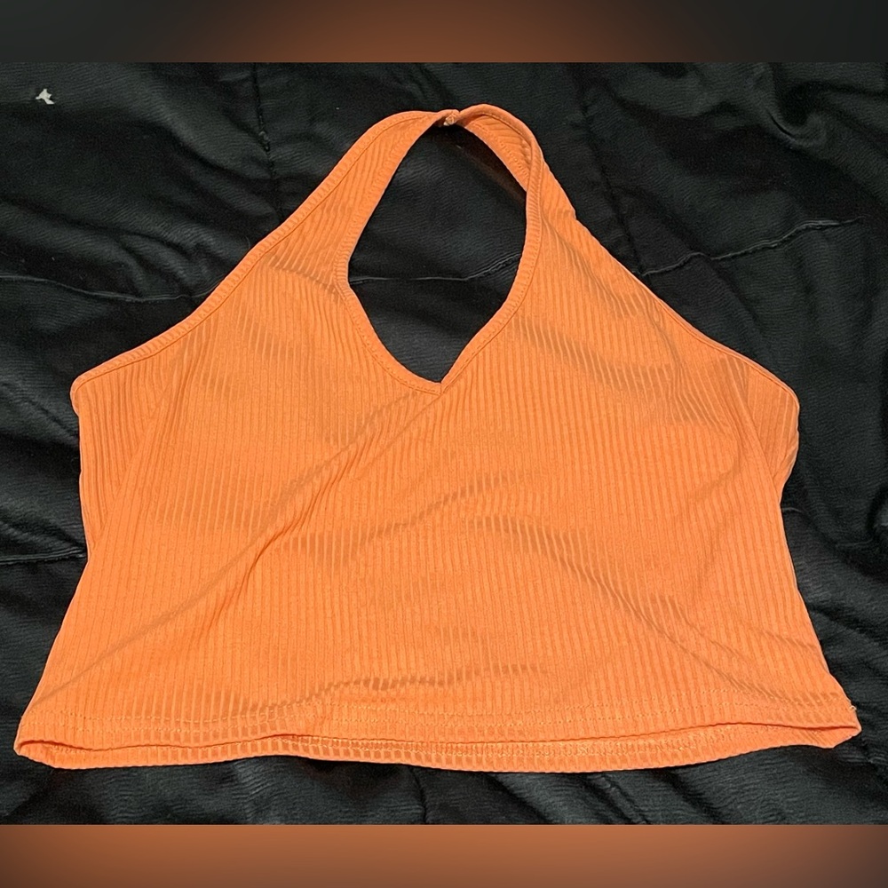 SHEIN Tangerine Ribbed Top